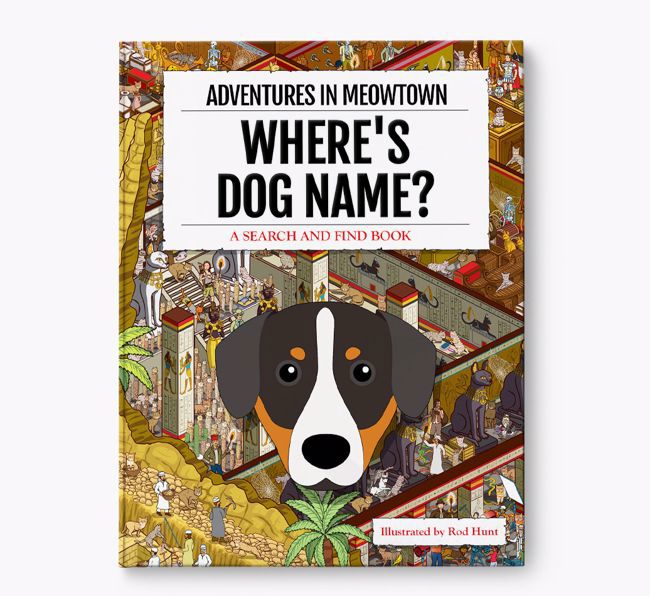 Personalised Entlebucher Mountain Dog Book: Where's Dog Name? Volume 2
